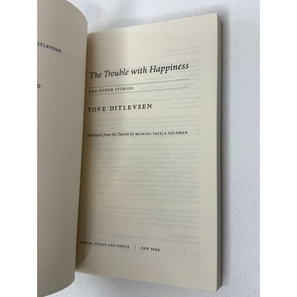 The Trouble With Happiness Book Short Stories Fiction Tove Ditlevsen Danish - Picture 5 of 6